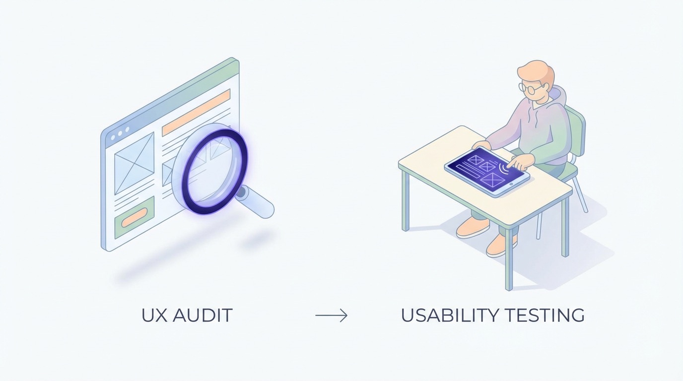 Cover image for UX Audit vs. Usability Testing: Which One Does Your Product Actually Need?
